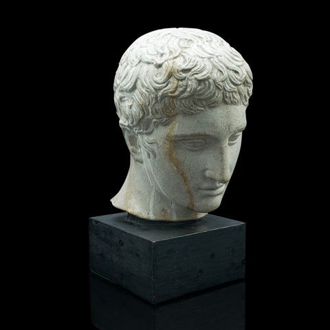 Antique Male Portrait Bust, Italian, Plaster, After Doryphorus, Victorian, 1900