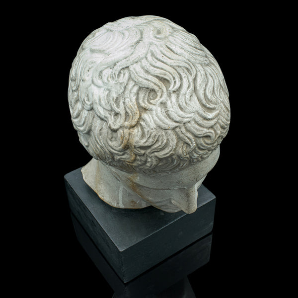 Antique Male Portrait Bust, Italian, Plaster, After Doryphorus, Victorian, 1900