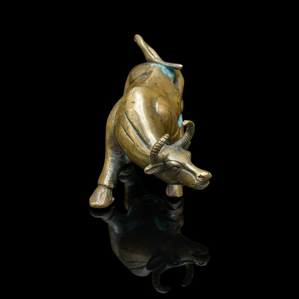 Small Antique Decorative Water Buffalo, Malayan, Bronze, Victorian, Circa 1900