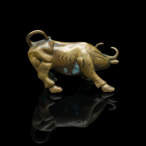 Small Antique Decorative Water Buffalo, Malayan, Bronze, Victorian, Circa 1900