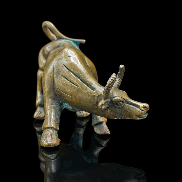 Small Antique Decorative Water Buffalo, Malayan, Bronze, Victorian, Circa 1900