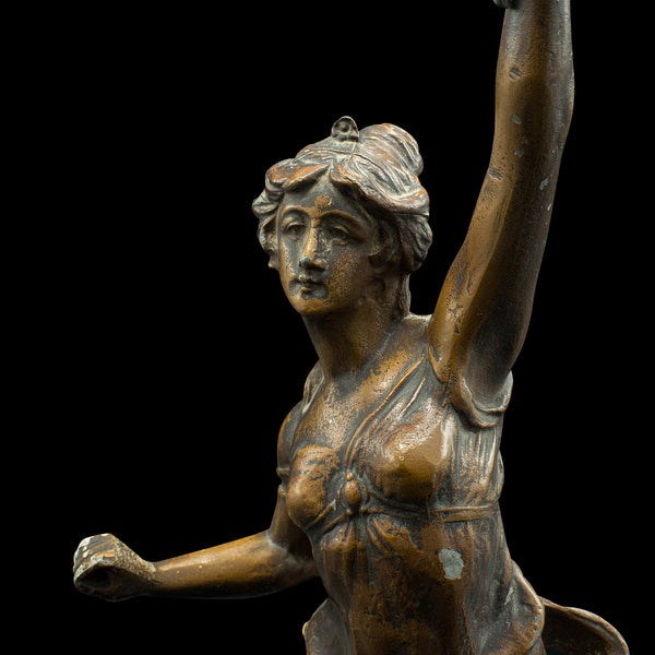 Pair Of Antique Decorative Figures, French Bronze Spelter, Classic Taste, Statue