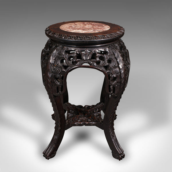 Antique Planter Stand, Chinese, Jardiniere Stand, Lamp Table, Victorian, C.1900