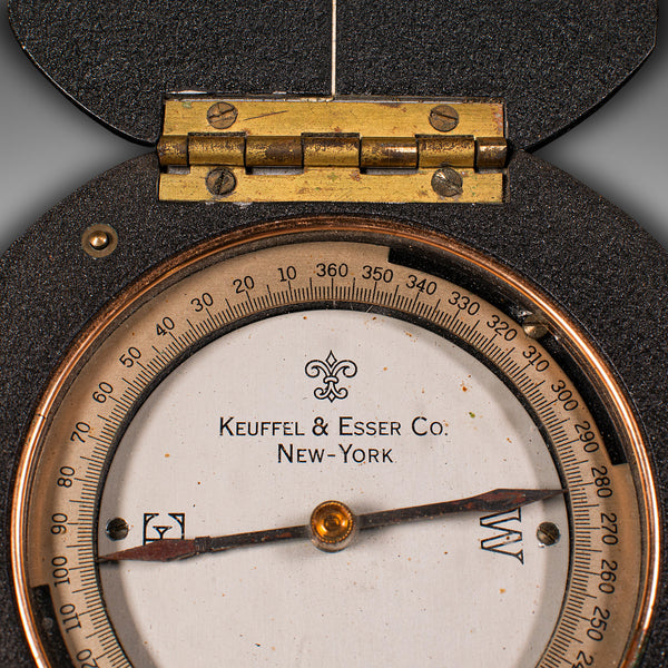 Vintage Military Compass, American, Navigation Aid, Keuffel & Esser, 5600X Model