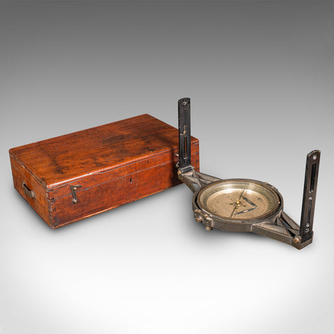 Antique Gimballed Compass, English, Brass Scientific Instrument, Victorian, 1900