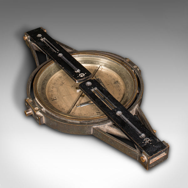 Antique Gimballed Compass, English, Brass Scientific Instrument, Victorian, 1900
