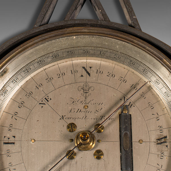 Antique Gimballed Compass, English, Brass Scientific Instrument, Victorian, 1900
