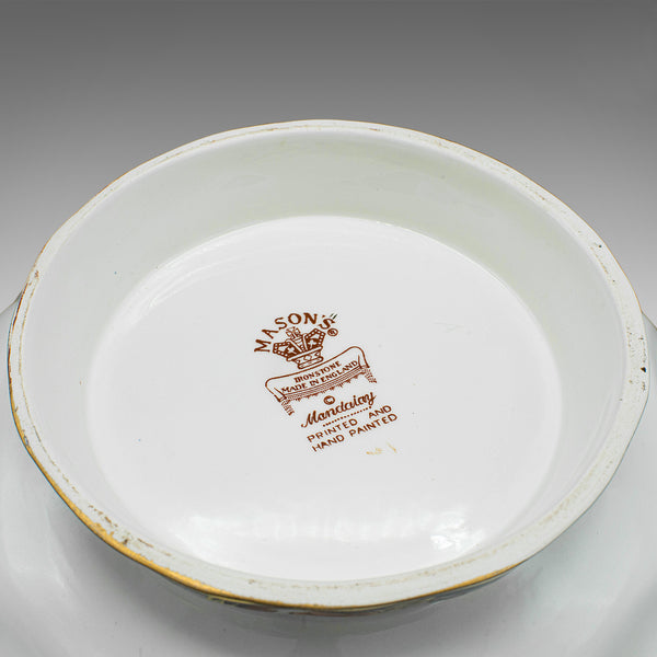 Vintage Serving Bowl, English, Ceramic, Decorative Fruit Dish, Late 20th Century