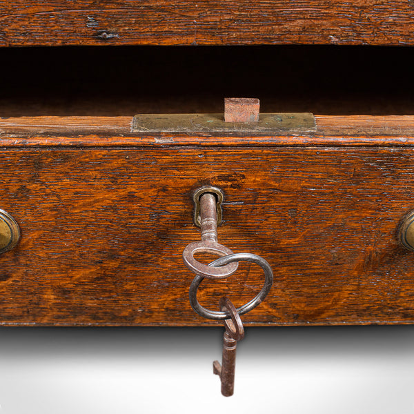 Antique Apprentice Mule Chest, English, Oak, Miniature Coffer, Desktop, Georgian