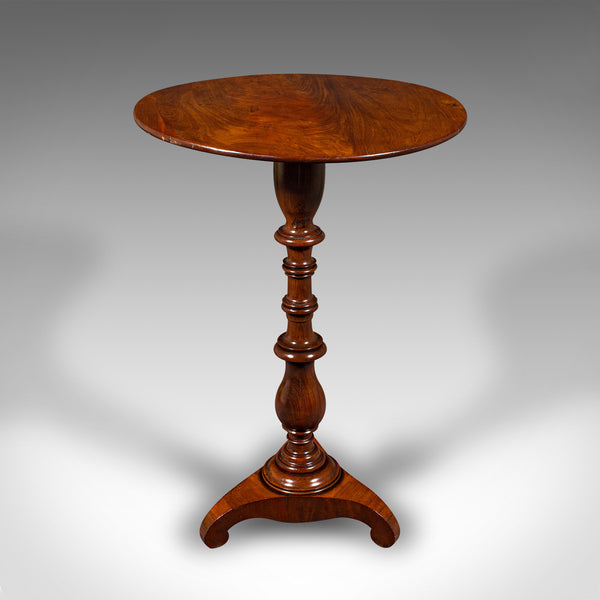 Small Antique Lamp Table, English, Flame, Wine, Occasional, Regency, Circa 1820