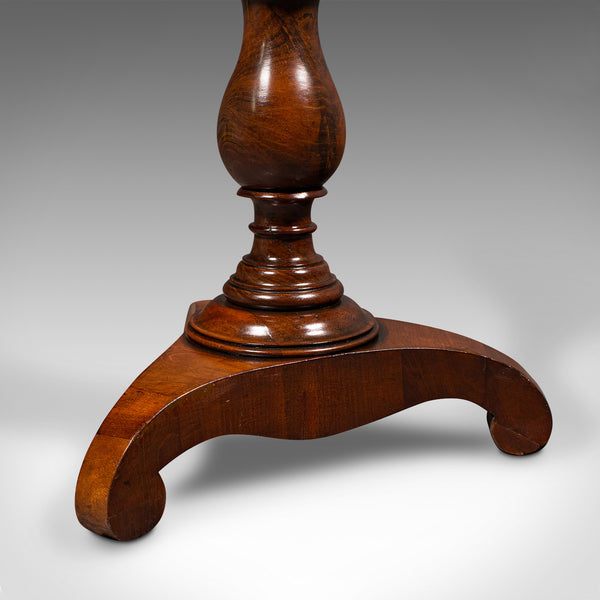 Small Antique Lamp Table, English, Flame, Wine, Occasional, Regency, Circa 1820