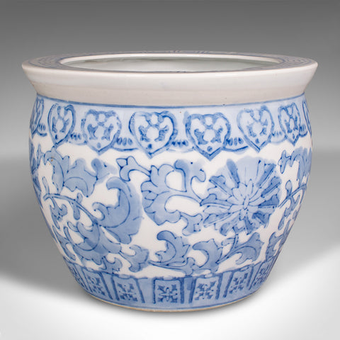 Small Vintage Planter, Chinese, Ceramic, Jardiniere, Art Deco, Mid Century, 1940