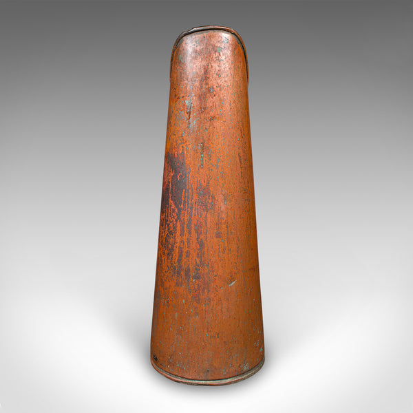 Antique Coal Shaker, English, Copper, Fireside Hod, Scuttle, Victorian, C.1870