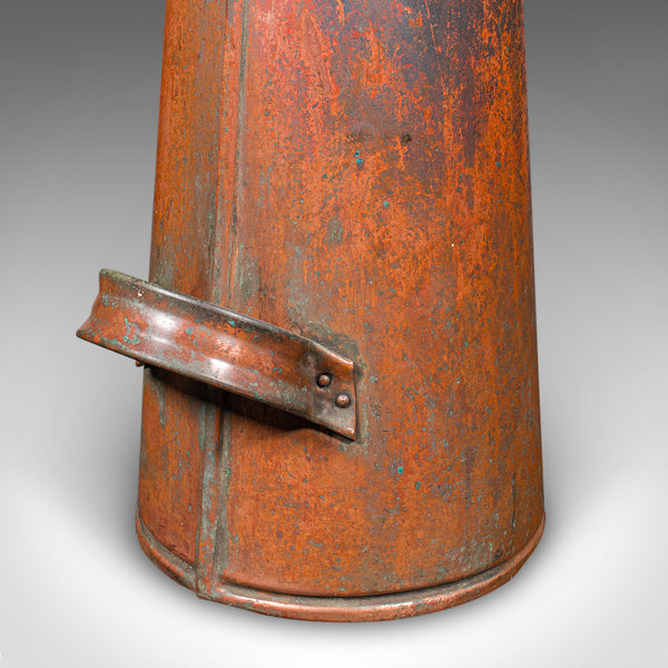 Antique Coal Shaker, English, Copper, Fireside Hod, Scuttle, Victorian, C.1870