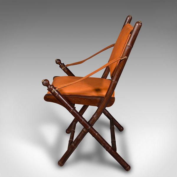 Pair Of Contemporary Orangery Chairs, English, Leather, Veranda, Patio, Seat