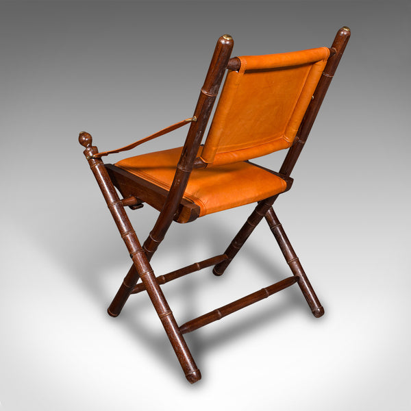 Pair Of Contemporary Orangery Chairs, English, Leather, Veranda, Patio, Seat