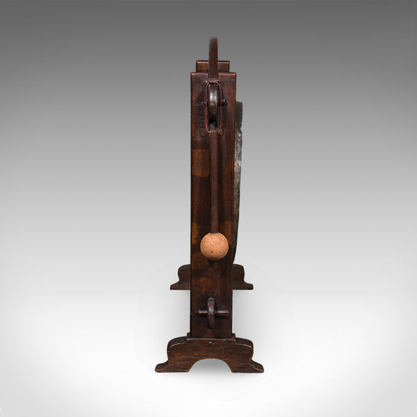 Antique Dinner Hall Gong, Oriental, Bronze Chime, Country House, Edwardian, 1910