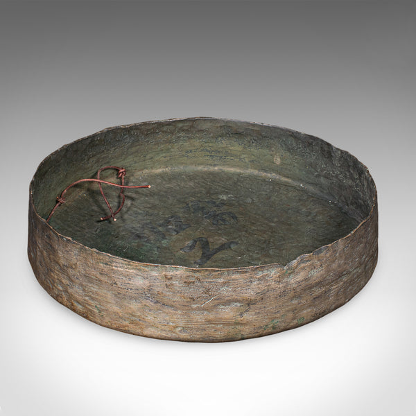 Antique Dinner Hall Gong, Oriental, Bronze Chime, Country House, Edwardian, 1910