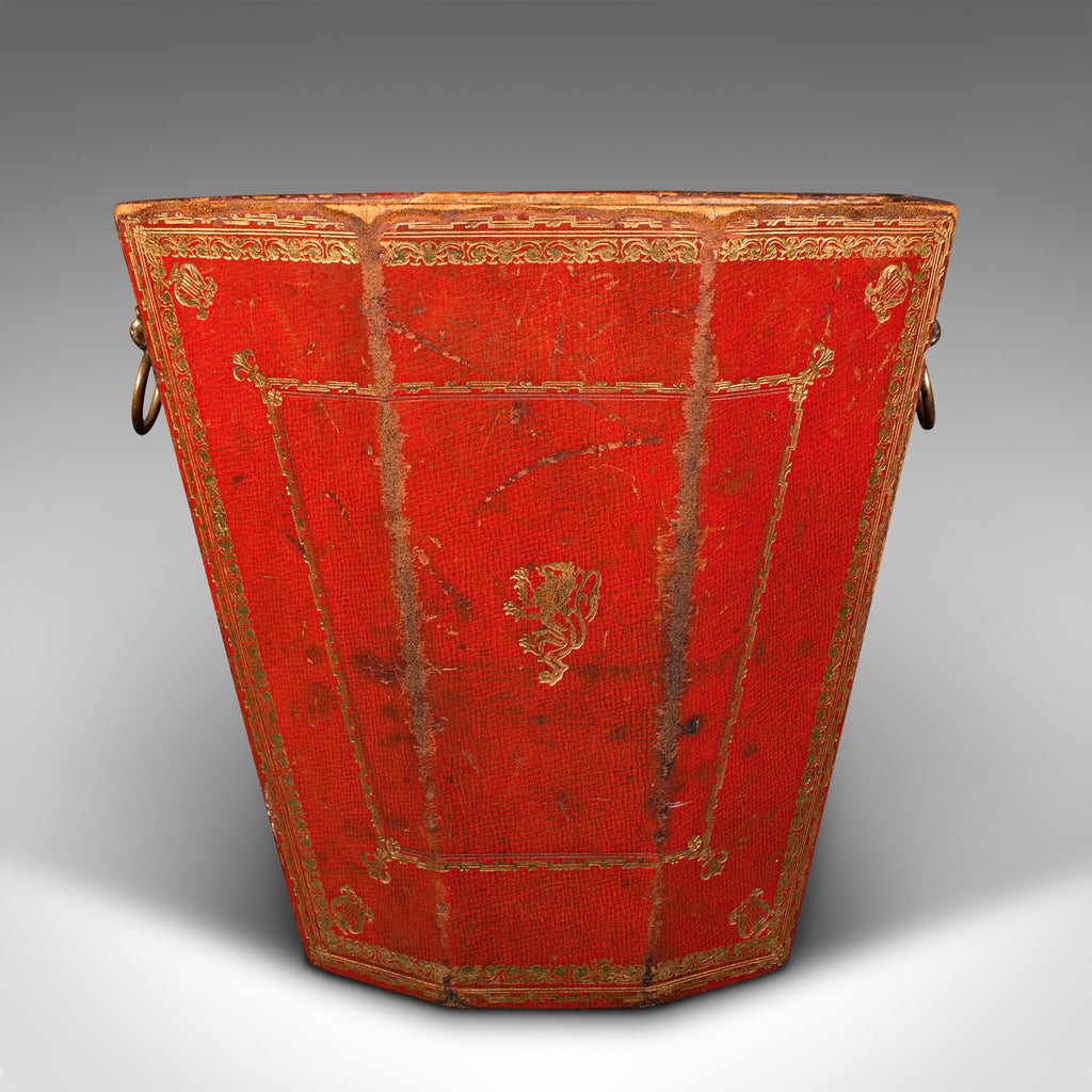 Antique Drawing Room Paper Bin English Leather Brass Office Basket antique-drawing-room-paper-bin-english-leather-brass-office-basket
