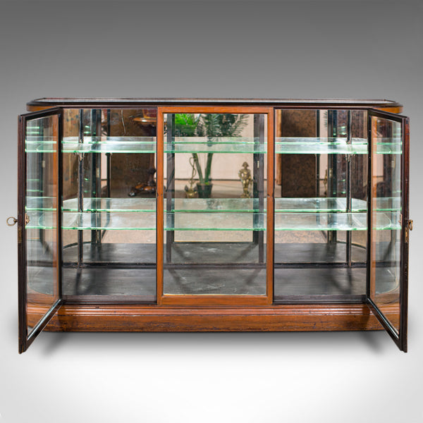 Large Antique Display Cabinet, English, Jeweller's Shop, Retail, Victorian, 1850