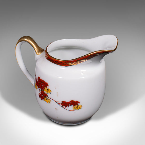 Vintage 4-person Tea Set, Japanese, Ceramic, Teapot, Cups, After Arita, Art Deco