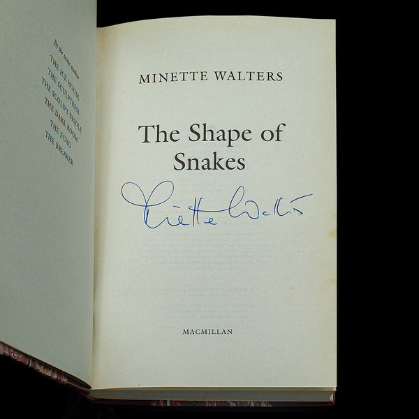 Set Of 6 First Edition Novels by Minette Walters, Signed, English, Hard Bound