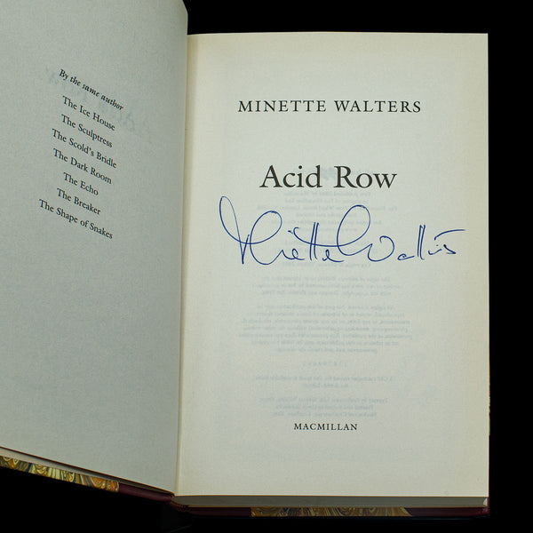 Set Of 6 First Edition Novels by Minette Walters, Signed, English, Hard Bound