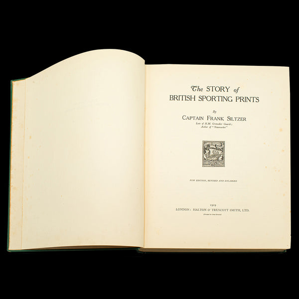 Vintage Book, The Story of British Sporting Prints, English, Limited Run, 1929