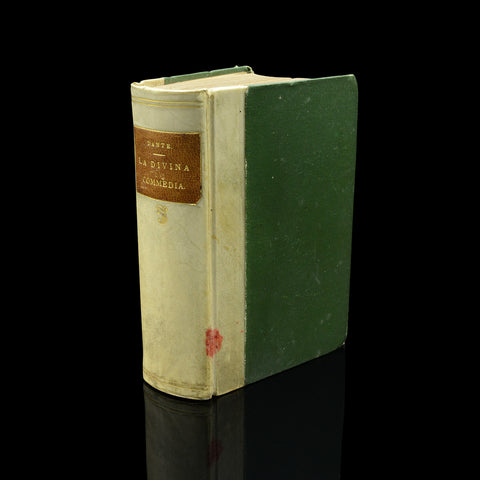 Antique Book La Divina Commedia, Italian Language, Dante, Divine Comedy, 1855