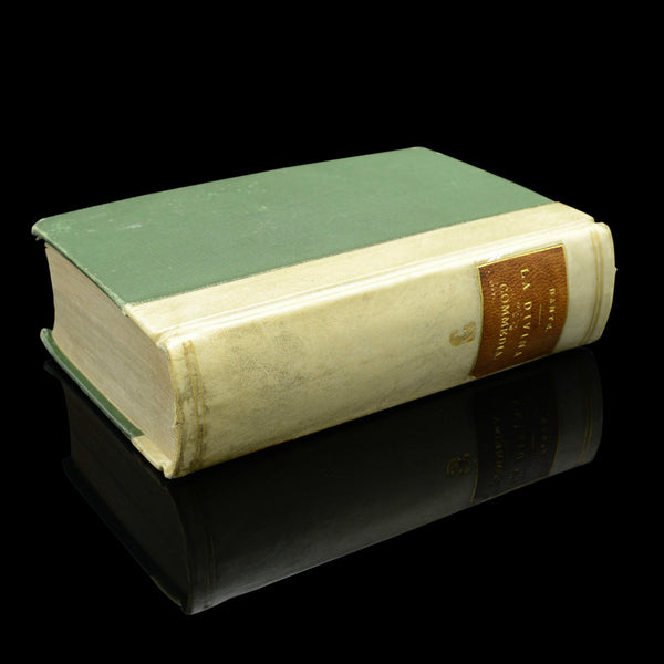 Antique Book La Divina Commedia, Italian Language, Dante, Divine Comedy, 1855