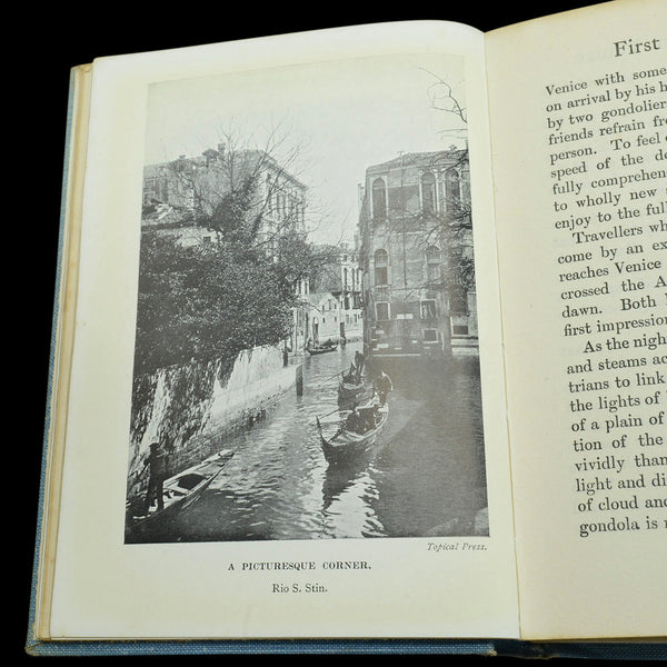 Antique Guide Book Things Seen in Venice, English Language, Travel, Dated 1923