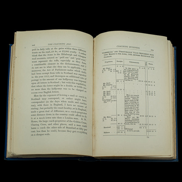 Antique Book, The Coaching Age, Stanley Harris, English, Hard Bound, Victorian