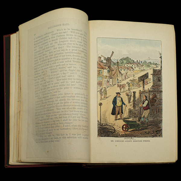 Antique Book in Case, Hillingdon Hall or the Cockney Squire, English, Victorian