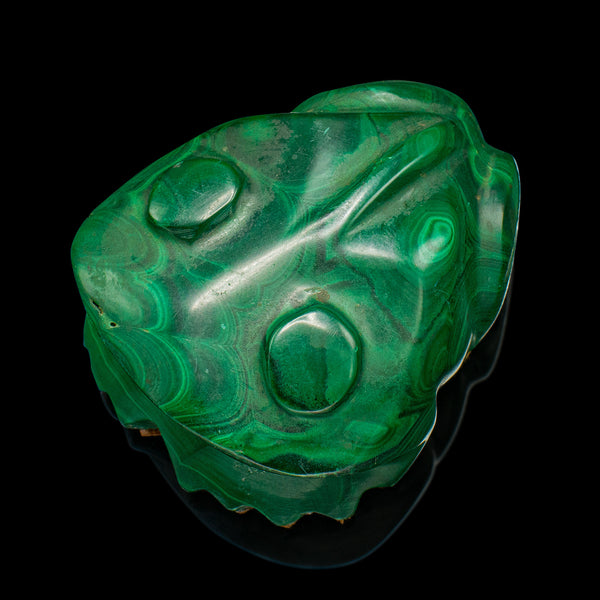 Vintage Ornamental Frog, Chinese, Malachite, Miniature, Late Art Deco, C.1950