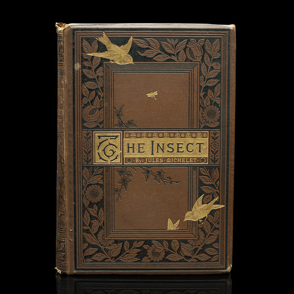 Antique Book, The Insect, Jules Michelet, English, Nature, Reference, Victorian