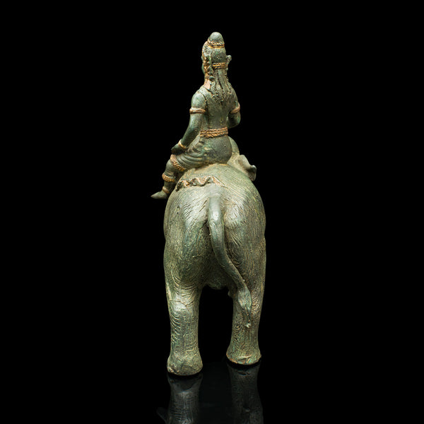 Antique Elephant Figure, Asian, Bronze, Ornament, Thai Deity, Victorian, C.1880