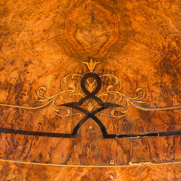 Antique Oval Looe Table, English, Walnut, 4 Seat, Centrepiece, Early Victorian