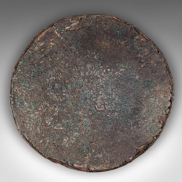Antique Display Plate, Oriental, Cloisonne Plaque, Qing Dynasty, Georgian, 1750