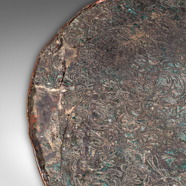 Antique Display Plate, Oriental, Cloisonne Plaque, Qing Dynasty, Georgian, 1750