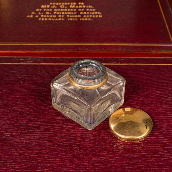 Antique Travelling Writing Slope, English, Correspondence Box, Victorian, C.1899