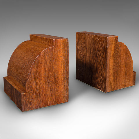 Pair of Antique Executive Desk Bookends, English, Book Rest, Edwardian, C.1910