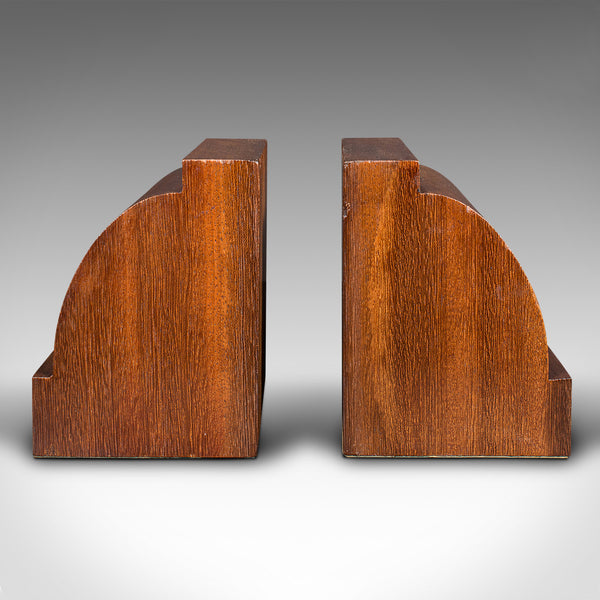 Pair of Antique Executive Desk Bookends, English, Book Rest, Edwardian, C.1910