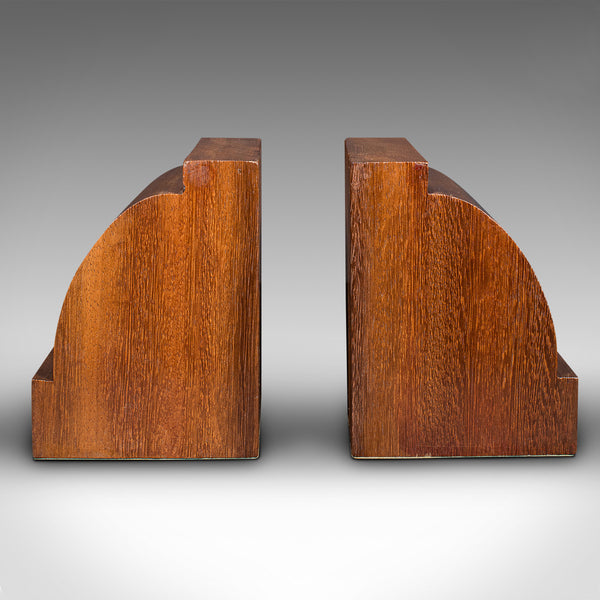 Pair of Antique Executive Desk Bookends, English, Book Rest, Edwardian, C.1910