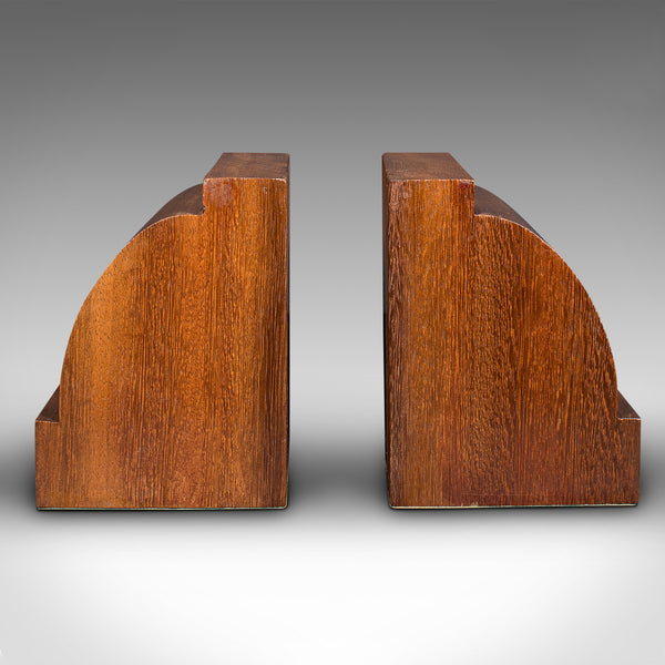 Pair of Antique Executive Desk Bookends, English, Book Rest, Edwardian, C.1910