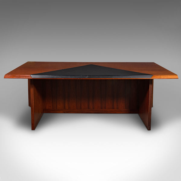 Large 6' 5" Wide Vintage Executive's Desk, Danish, Sibast Furniture, Circa 1970