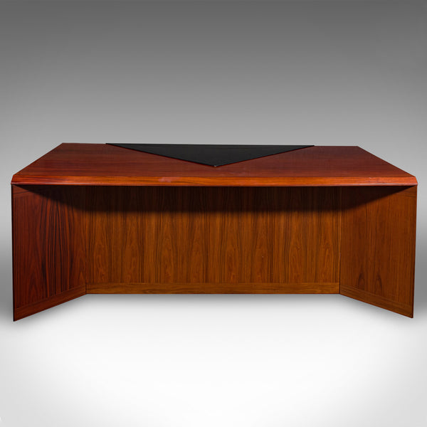 Large 6' 5" Wide Vintage Executive's Desk, Danish, Sibast Furniture, Circa 1970