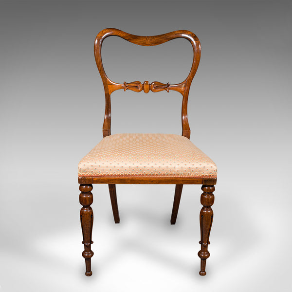 Antique Buckle Back Chair, English, Drawing Room, Side Seat, Victorian, C.1840