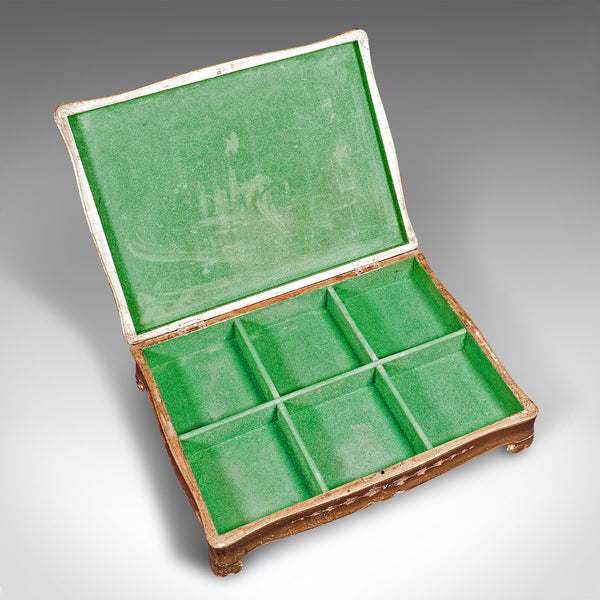 Vintage Watch Case, Italian, Giltwood, Decorative, Jewellery Box, Mid Century