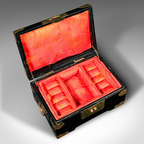 Vintage Decorative Jewellery Case, Japanese, Lacquer, Box, Art Deco, Circa 1930