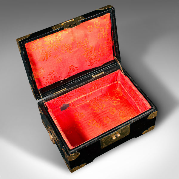 Vintage Decorative Jewellery Case, Japanese, Lacquer, Box, Art Deco, Circa 1930